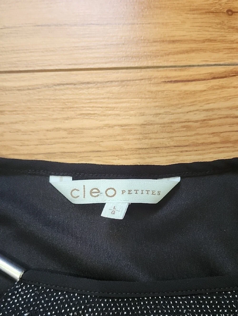 cleo Black and Silver Sparkle Knit Shell - Picture 2 of 4